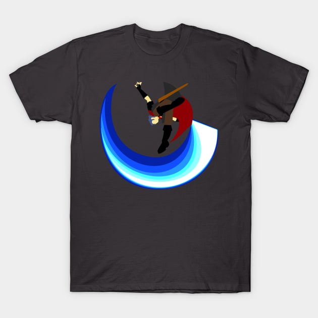 Red Marth's D-Air T-Shirt by QuickSpooked